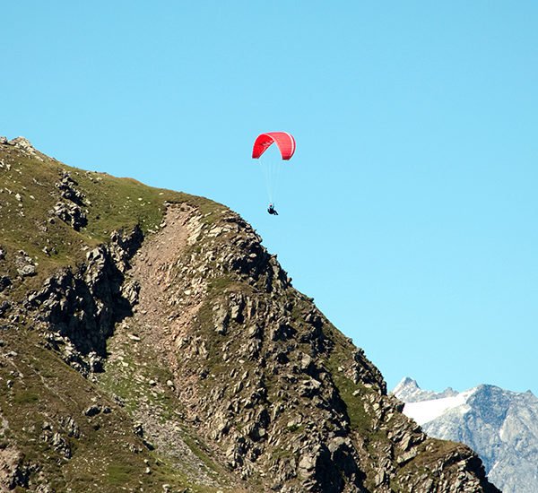 Paragliding in den Dolomiten